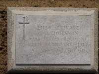 Struma Military Cemetery - Johnson, Christopher James